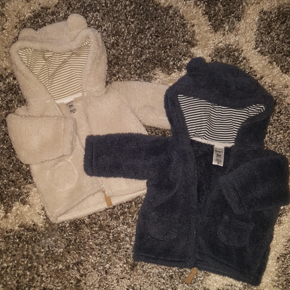 2/$25 Carter's Bear Hooded Zip Up